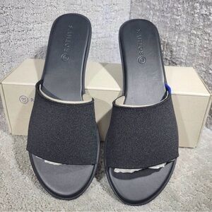 Rothy's Elegant Black Slide Sandals